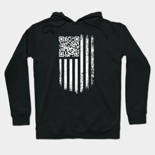Trump Dance QR America Flag Hoodie